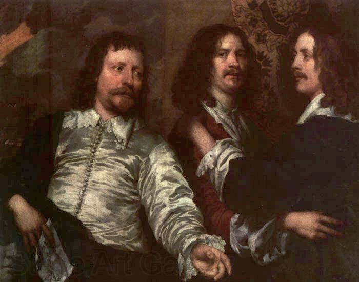 William Dobson The Painter with Sir Charles Cottrell and Sir Balthasar Gerbier by William Dobson